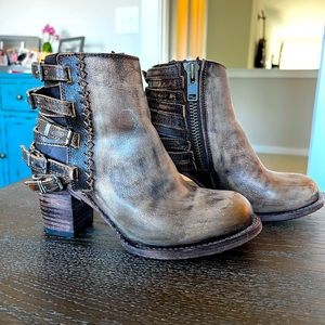 Freebird by Steven Booties Size 7 Brown Leather